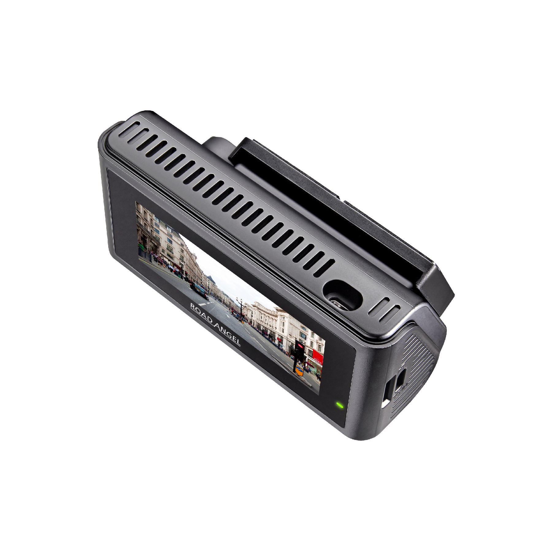 New- Road Angel Halo Play 4K Dual Dash Cam with 3.2" Screen & 64GB SD Card & Hardwiring Kit Bundle