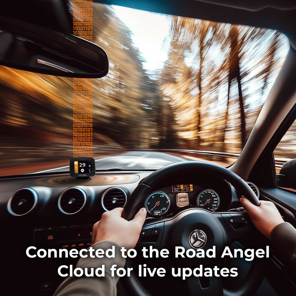 Road Angel Pure One V2.4 Speed Camera Detector With Speed Awareness & Onboard Mobile Data Modem