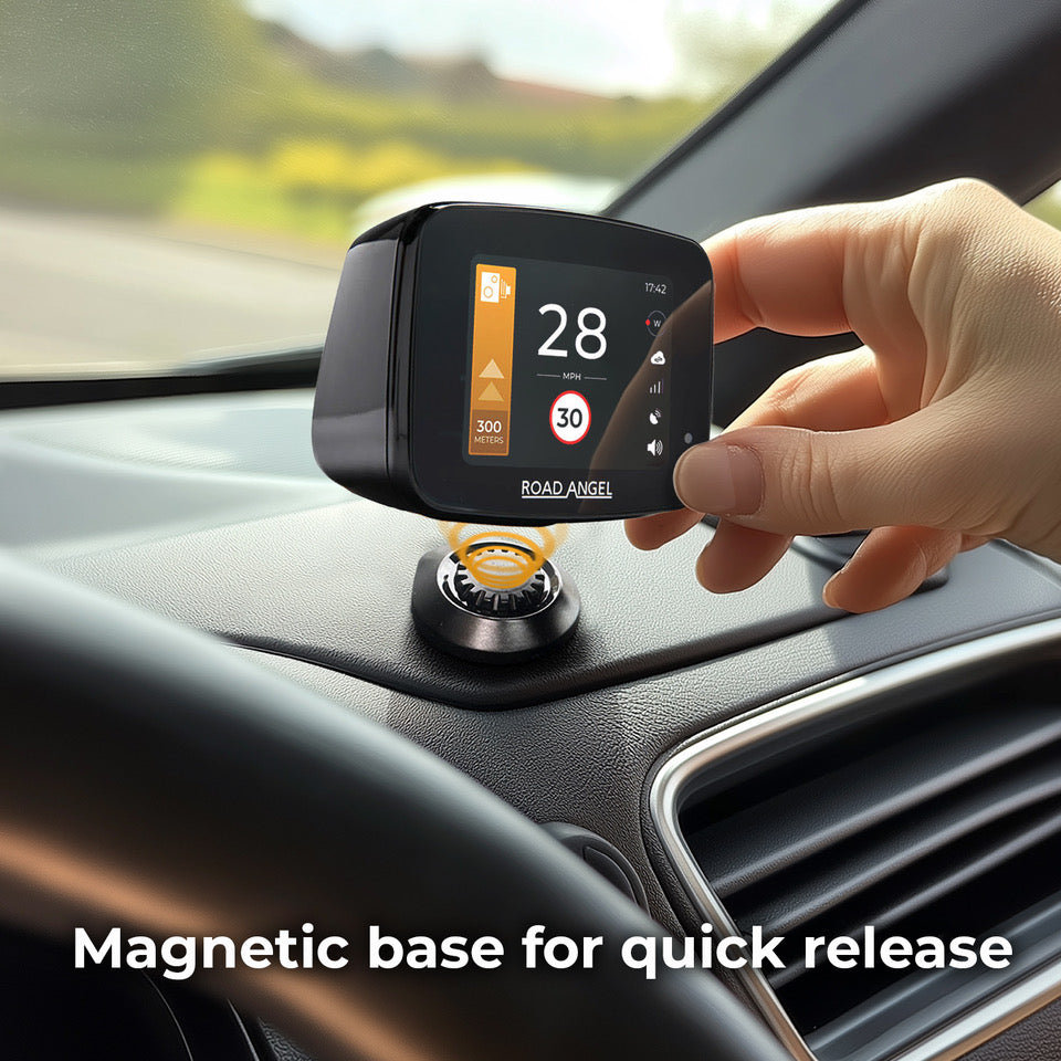 Road Angel Pure One V2.4 Speed Camera Detector With Speed Awareness & Onboard Mobile Data Modem