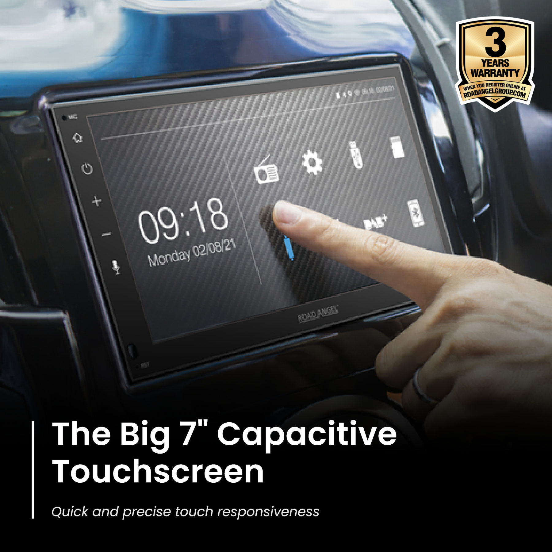 RA-X721DAB | Car Stereo With 6.2" Touch Screen Display, Bluetooth | Android Auto & Apple Car Play