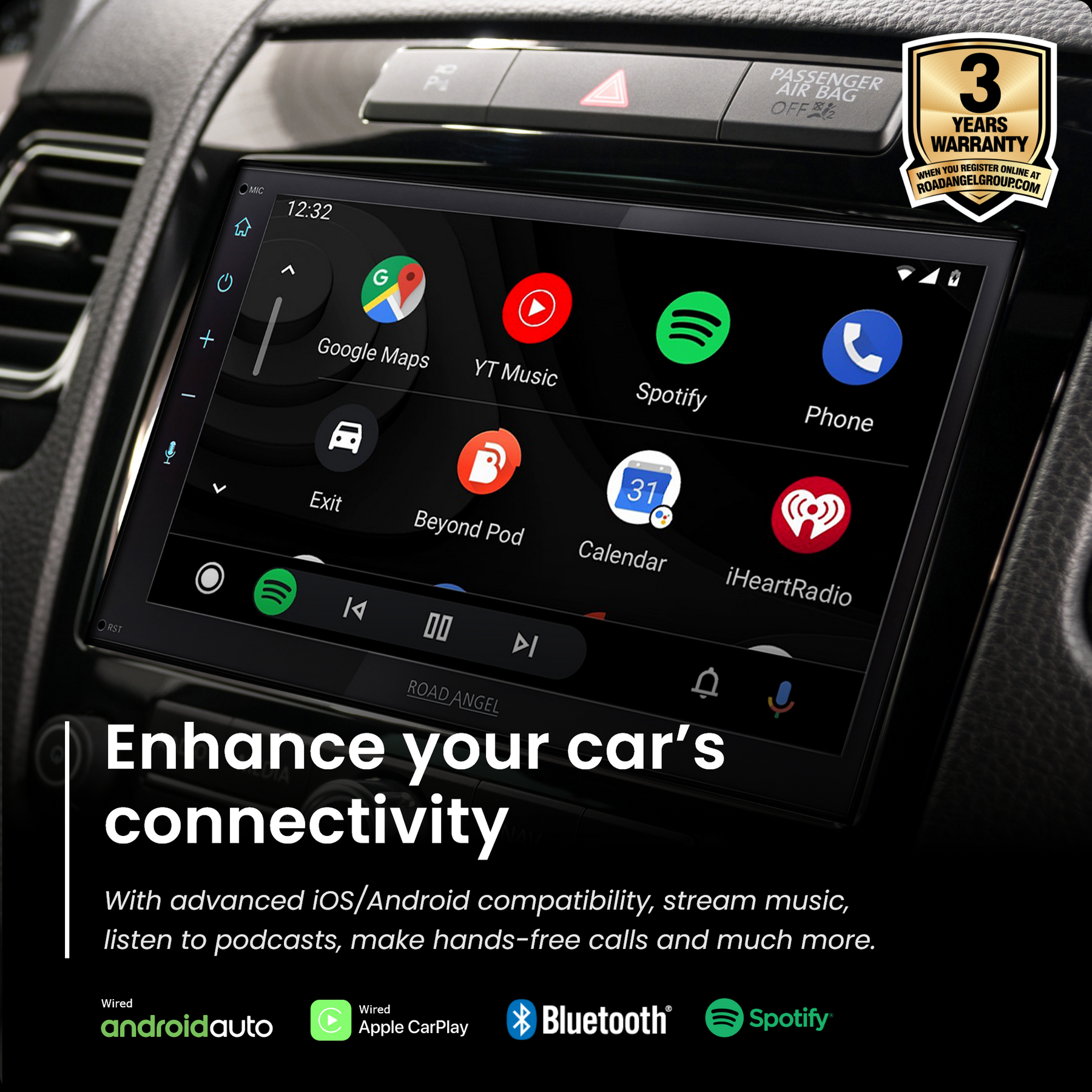 RA-X721DAB | Car Stereo With 6.2" Touch Screen Display, Bluetooth | Android Auto & Apple Car Play