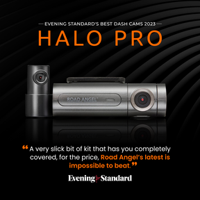 Road Angel Halo Pro Front and Rear Dash Cam with 32GB SD Card & Hardwiring Kit Bundle