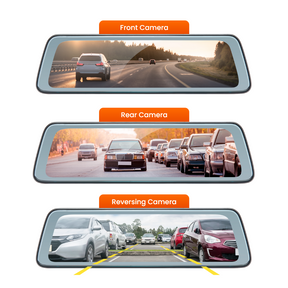 NEW - Road Angel Halo View 2 Rear View Mirror and Dash Cam with 32GB SD Card & Hardwiring Kit Bundle