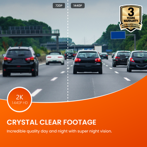 Road Angel Halo Pro Front and Rear Dash Cam with 32GB SD Card & Hardwiring Kit Bundle