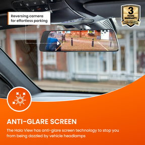NEW - Road Angel Halo View 2 Rear View Mirror and Dash Cam with 32GB SD Card & Hardwiring Kit Bundle